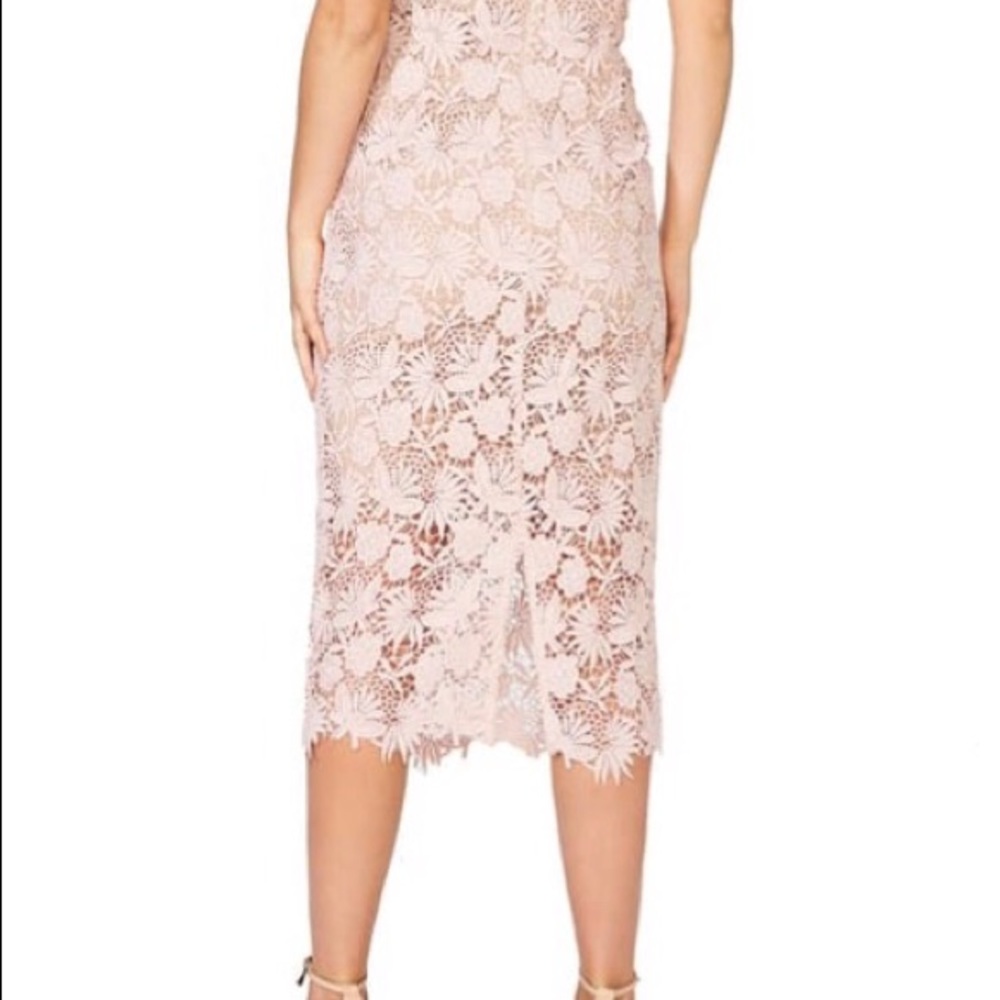 Light pink midi blooming dress - Picture 2 of 12